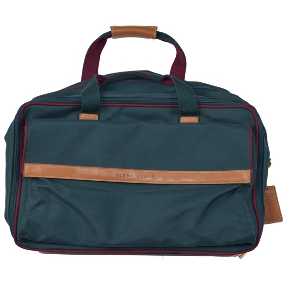 *Vtg Perry Ellis Duffel Travel Adventure Bag